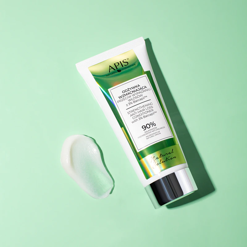 Apis Natural Cosmetics Natural Solution 3% Condicionador fortalecedor contra a queda de cabelo