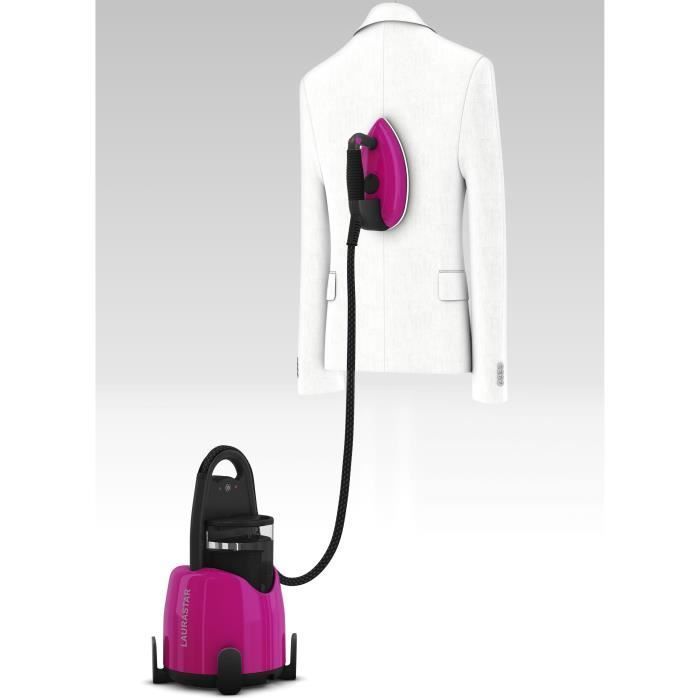 LAURASTAR LIFT Plus - Ferro da stiro con generatore di vapore 3 in 1 Pinky Pop - 2200W - Piastra attiva 3D - Pressione 3,5 bar - Serbatoio acqua 1,1L