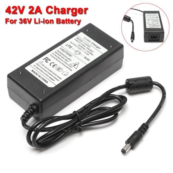 42V 2A Charger Pr Self Balance Scooter Hoverboard 36V Li-ion Lithium Battery
