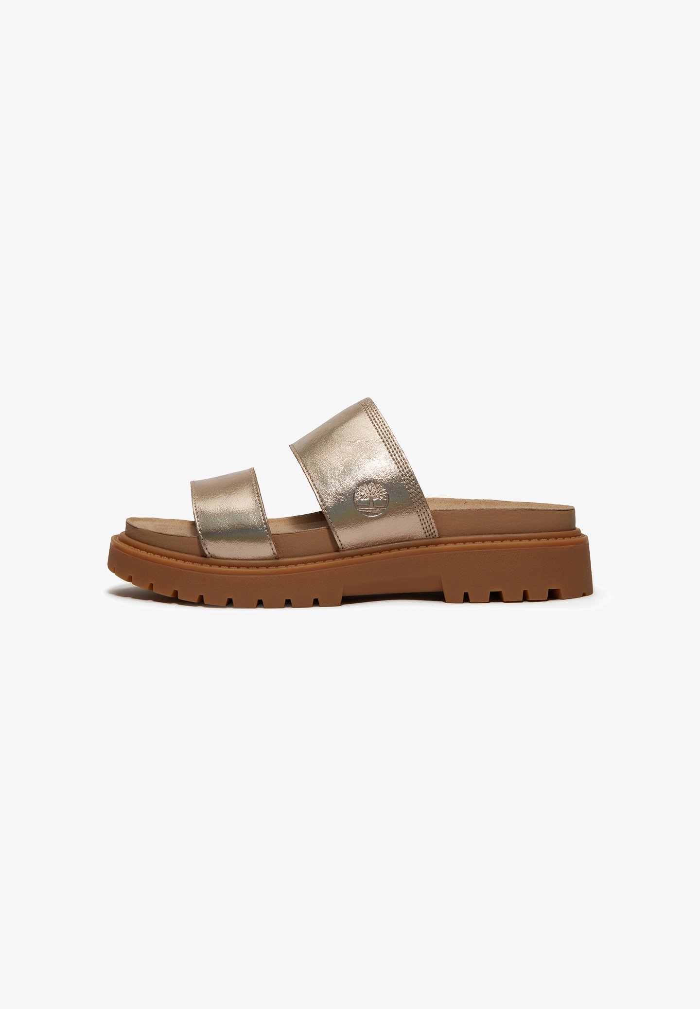 Timberland SLIDE - Ciabatte - oro metallizzato