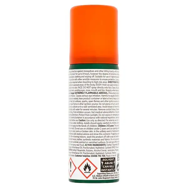Spray repellente per insetti Superdrug Buzz Off Extra Strength 50ml