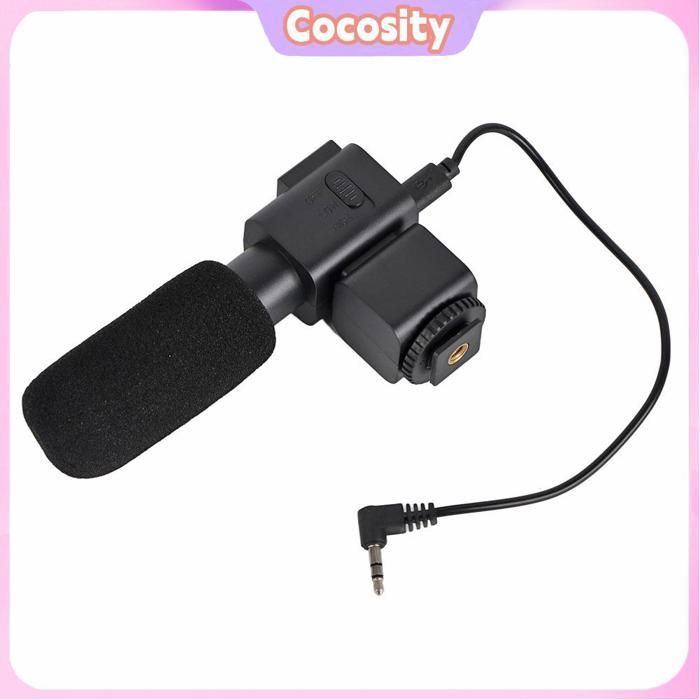 Cocosity Video Camcorder (Black) Video Camera with External Full HD Camera, Video Mount Function, Black