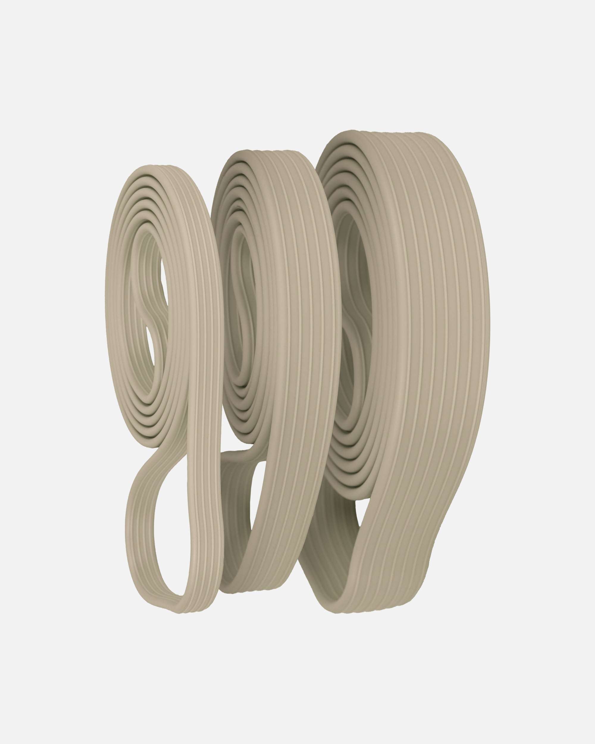 OMNANA Fitness Accessories LOOM™ elastinių silikoninių juostų rinkinys – 3 dalys