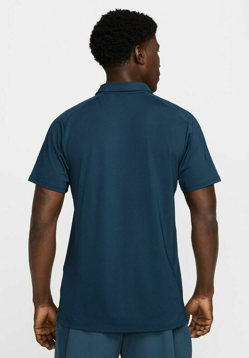 Nike Performance NIKECOURT ADVANTAGE - Polo - blu navy/bianco