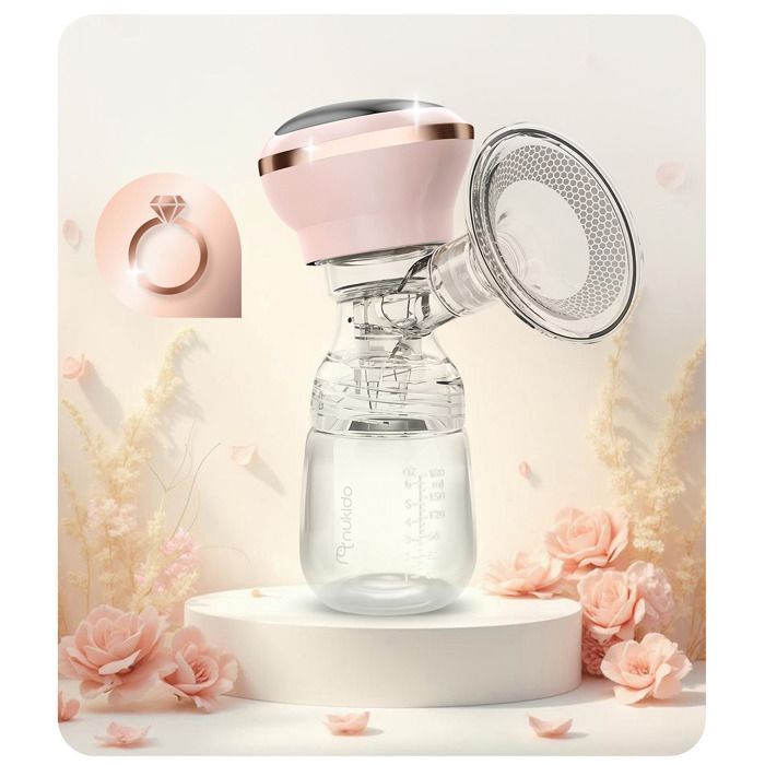 Three-phase electric breast pump - NUKIDO - NK-960 - BPA-free - USB-C - Touchscreen LED display - 3 suction levels