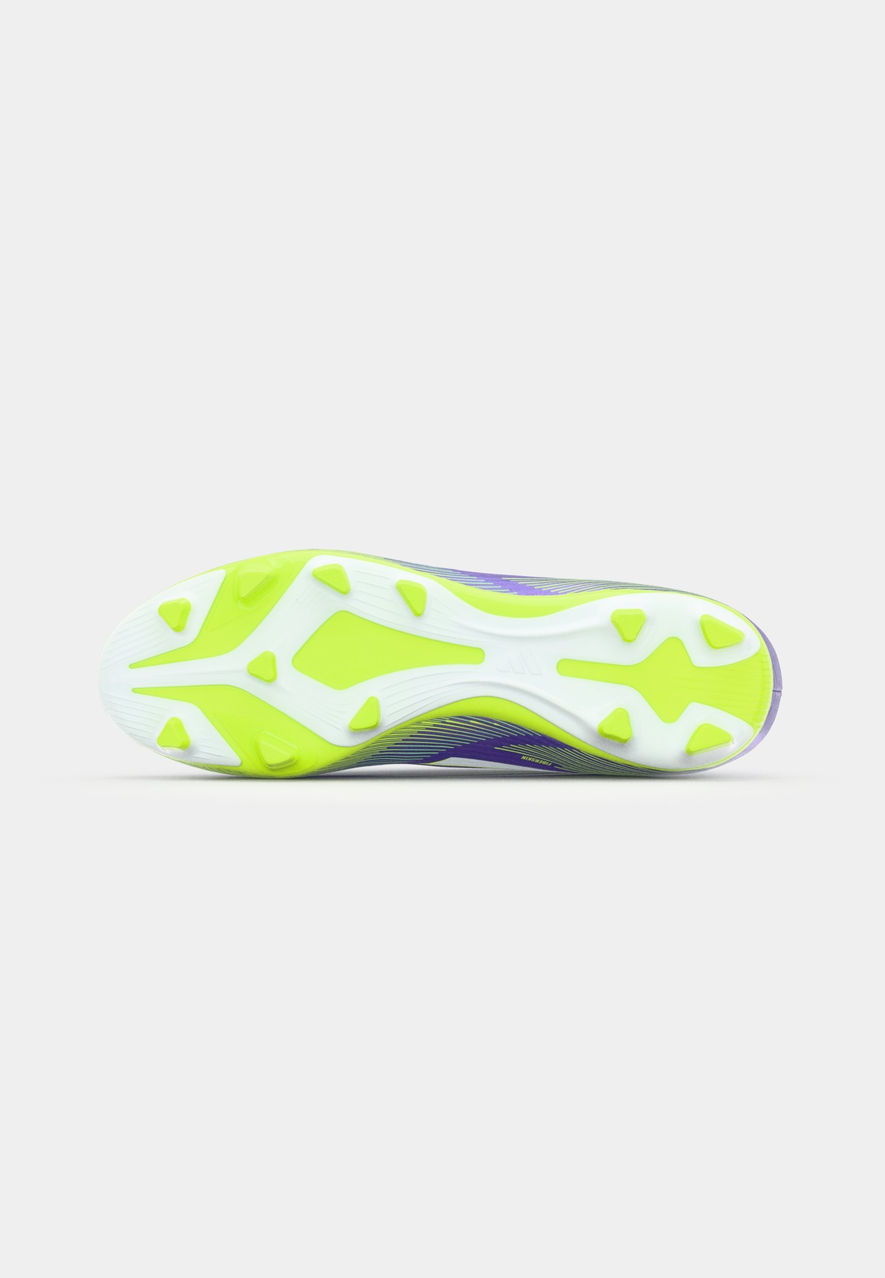 adidas Performance F50 CLUB - Kietos žemės futbolo bateliai - purpurinės/baltos/šviesiai citrininės spalvos