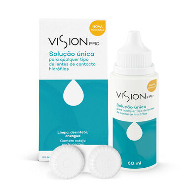 Solución líquida limpiadora para lentes de contacto Vision Pro, monodosis, 60 ml.