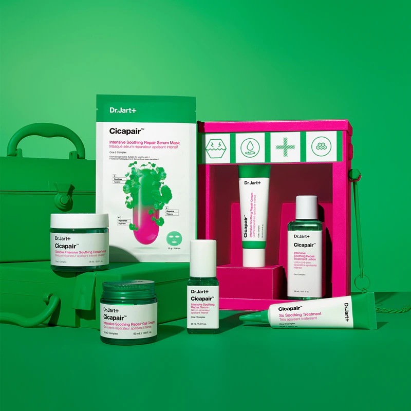 Dr. Jart+ Cicapair™ Intensive Soothing Repair Serum Mask vlažilna in pomirjujoča maska iz platna