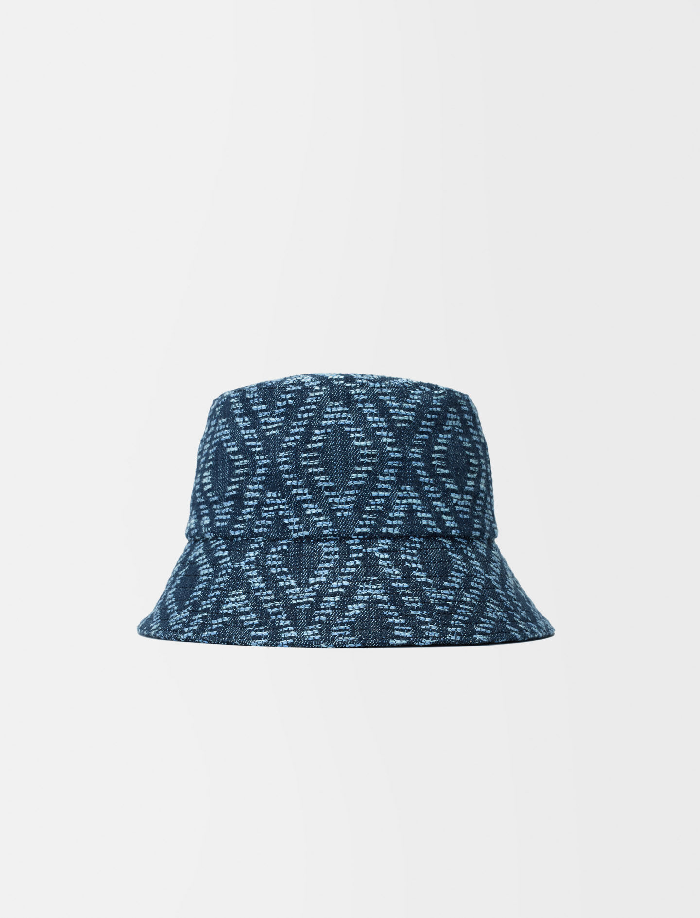 Bob met grafische print - Indigo