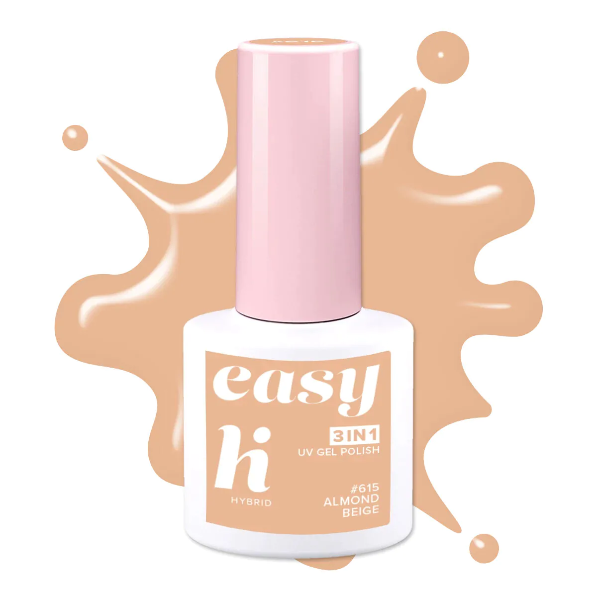 Hi Hybrid Lakier hybrydowy Easy 3w1, 615 Almond Beige