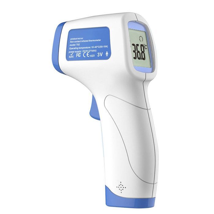 Thermomètre frontal infrarouge sans contact pour bébé enfants adultes Bleu YONIS