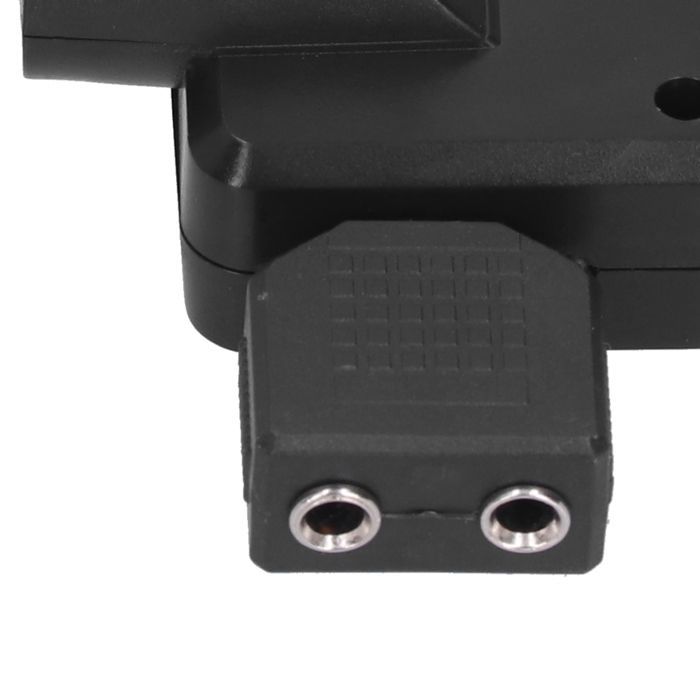 Amplificador de auriculares para bajos para guitarra eléctrica, con adaptador de cable de audio y accesorios de carga USB.