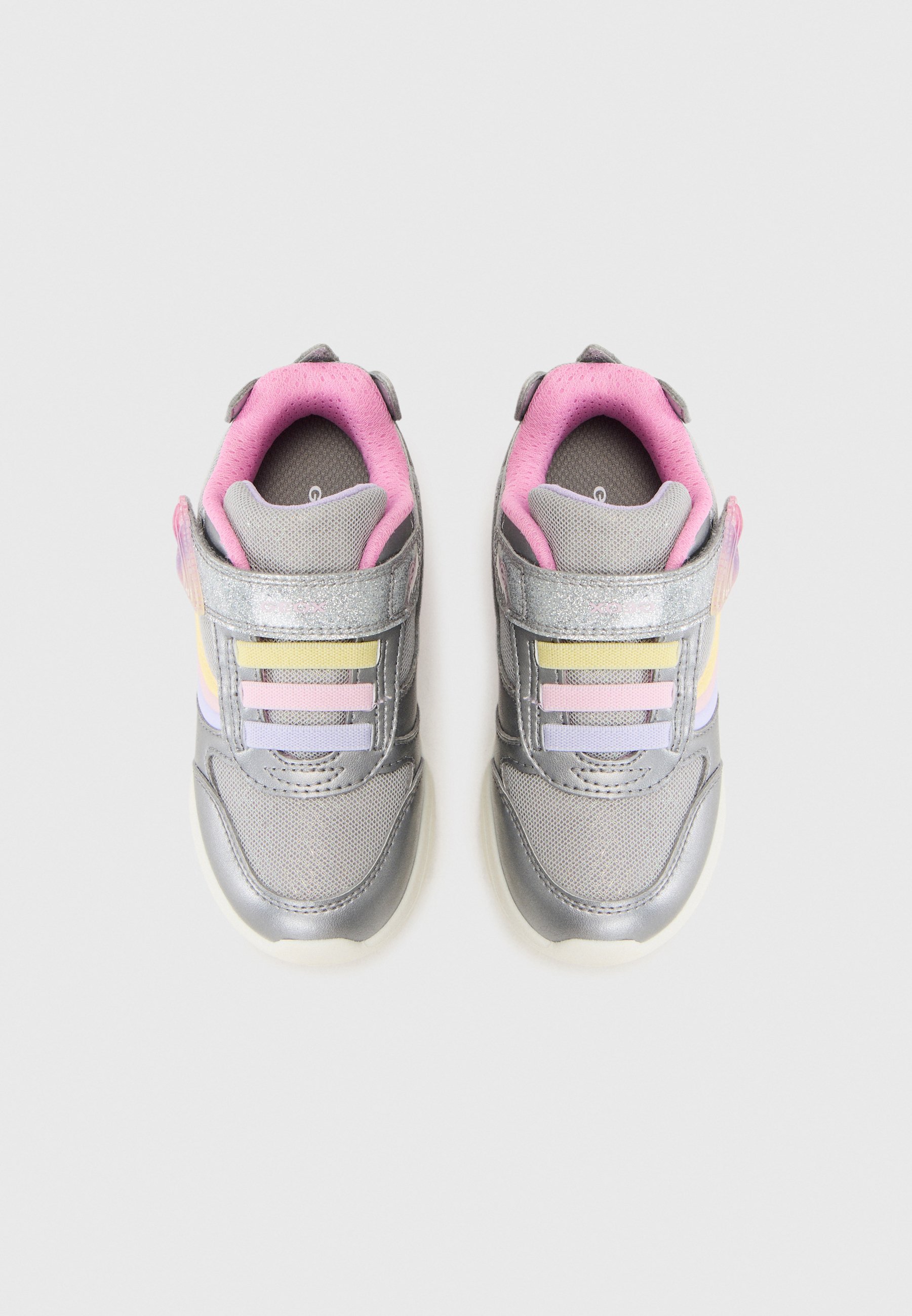 Geox FADINLIGHT - Sneakers - zilverkleurig/multicolor
