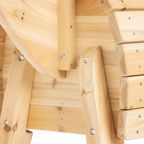 Wooden horse Niels, natural