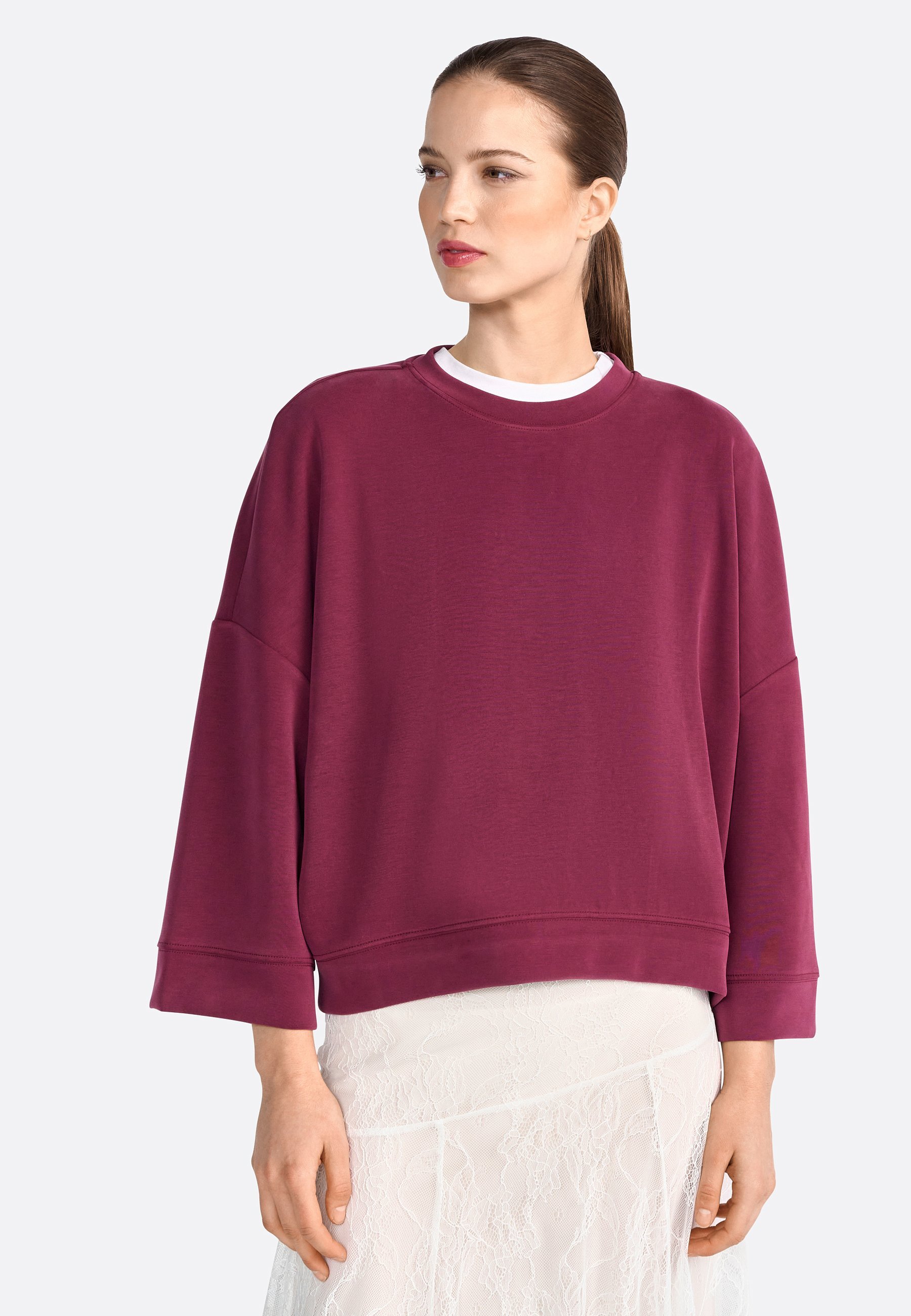 Rich & Royal Sweatshirt - robijnrode gloed