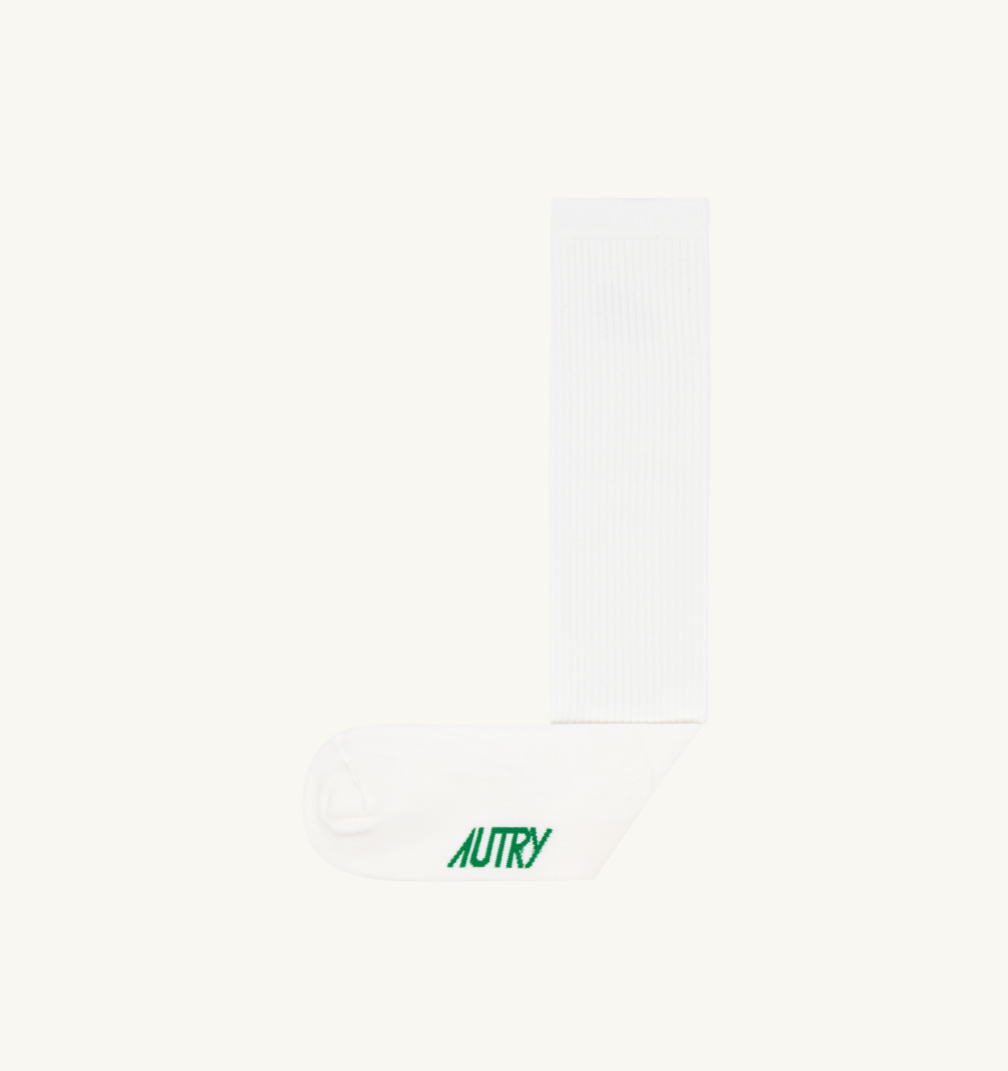ȘOSETE DIN BUMBAC TERRY CU LOGO ALB ȘI VERDE