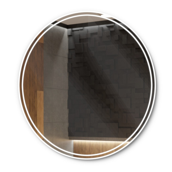 Okrągłe Lustro Łazienkowe Led Wenezia - 50Cm