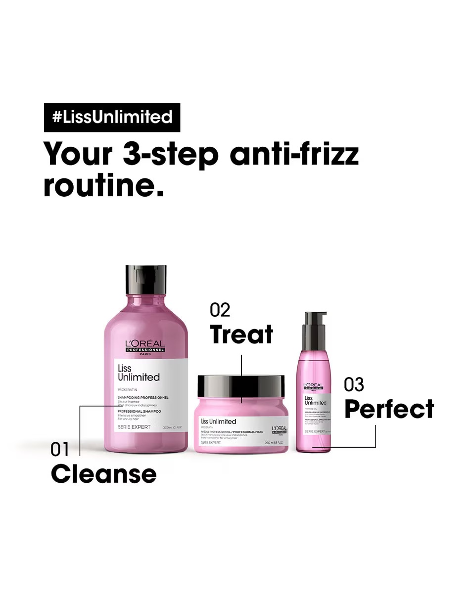 Șampon L'ORÉAL PROFESSIONNEL Liss Unlimited pentru păr rebel
