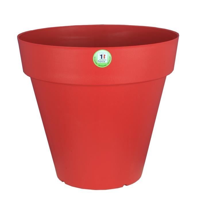 Vaso da fiori - RIVIERA - Soleilla Round - Ø 39.2 x 35.8 cm - 25L - Rosso