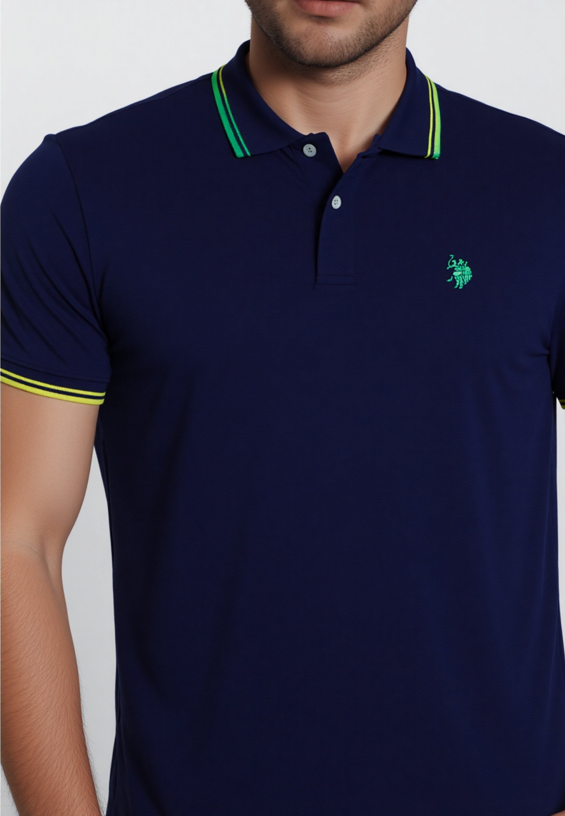 US Polo Assn. SHORTSLEEVE BARNEY - Polo - bleu foncé