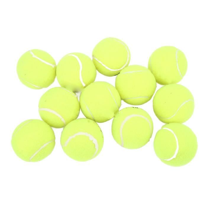 Hilliland Tennis Training Balls 12 pezzi Palline da tennis in gomma cashmere ad alta resilienza Attrezzatura da tennis