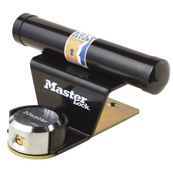 Dispositivo antifurto per porte da garage basculanti - MASTER LOCK - Barra di sicurezza in acciaio - Cilindro a 6 perni