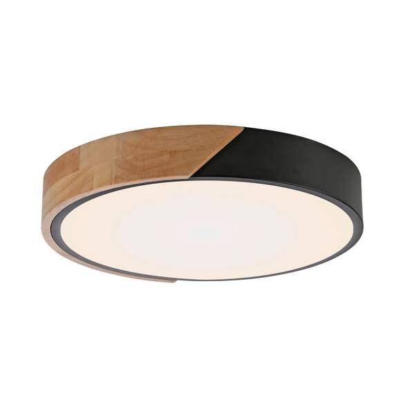 Lampă de tavan LED BILA, Ø 32 cm, neagră