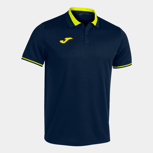 Joma Championship Kortærmet Poloshirt, Marineblå/Gul