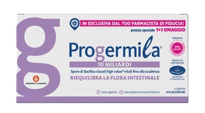 PROGERMILA Progermila 10 mil millones 6 frascos de 10 ml Complemento alimenticio para la salud intestinal