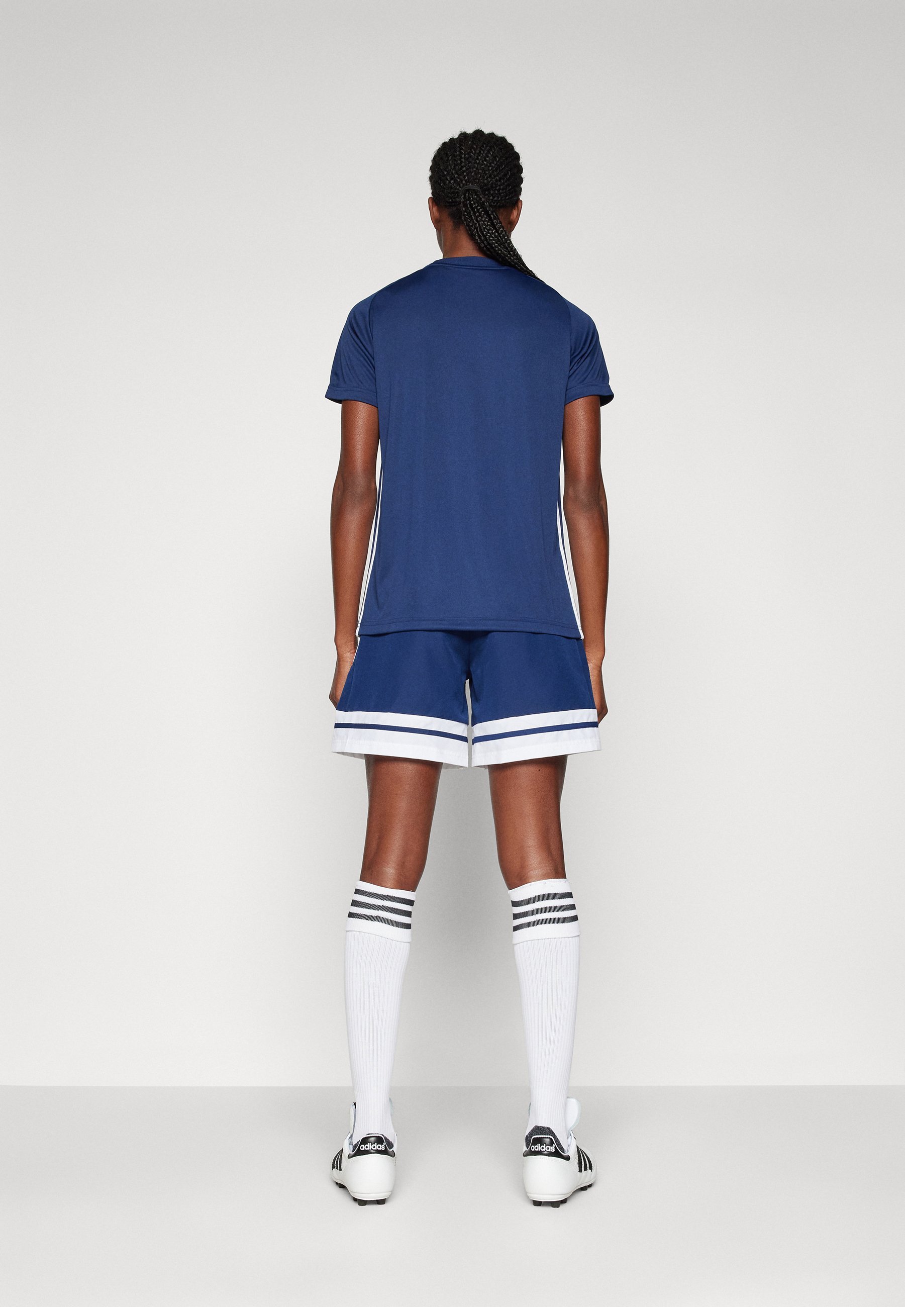 short de sport adidas Performance SQUADRA25 DOWNTIME - bleu marine/blanc