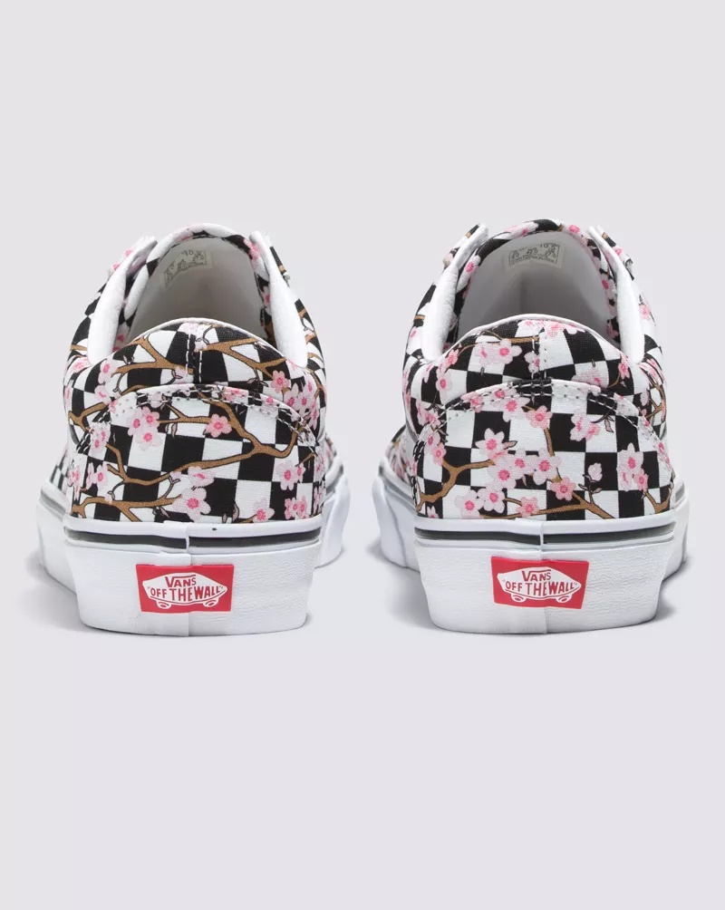 Customs Cherry Blossom Checkerboard Old Skool