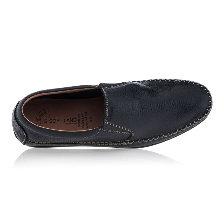 Blå loafers/båtsko for menn