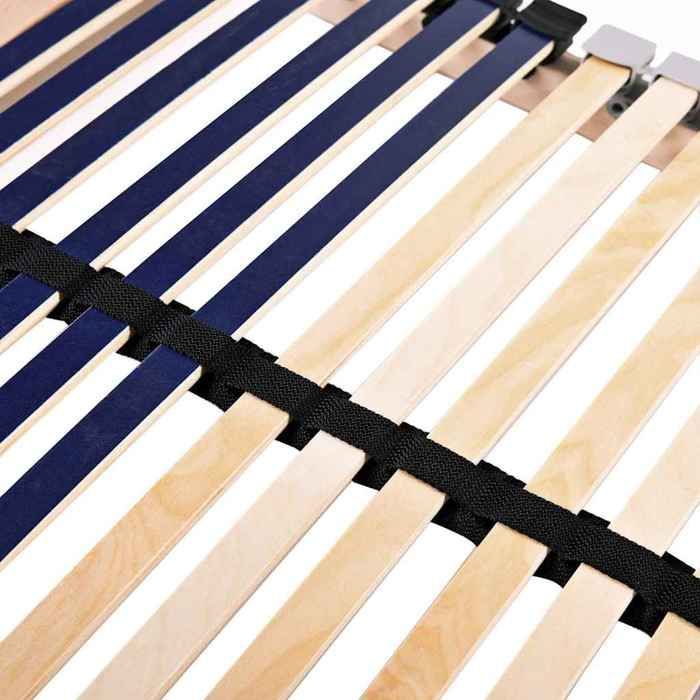 Base de cama de láminas vidaXL Marrón 120x190 cm - Madera maciza de haya - 190x120x10 cm 7392455