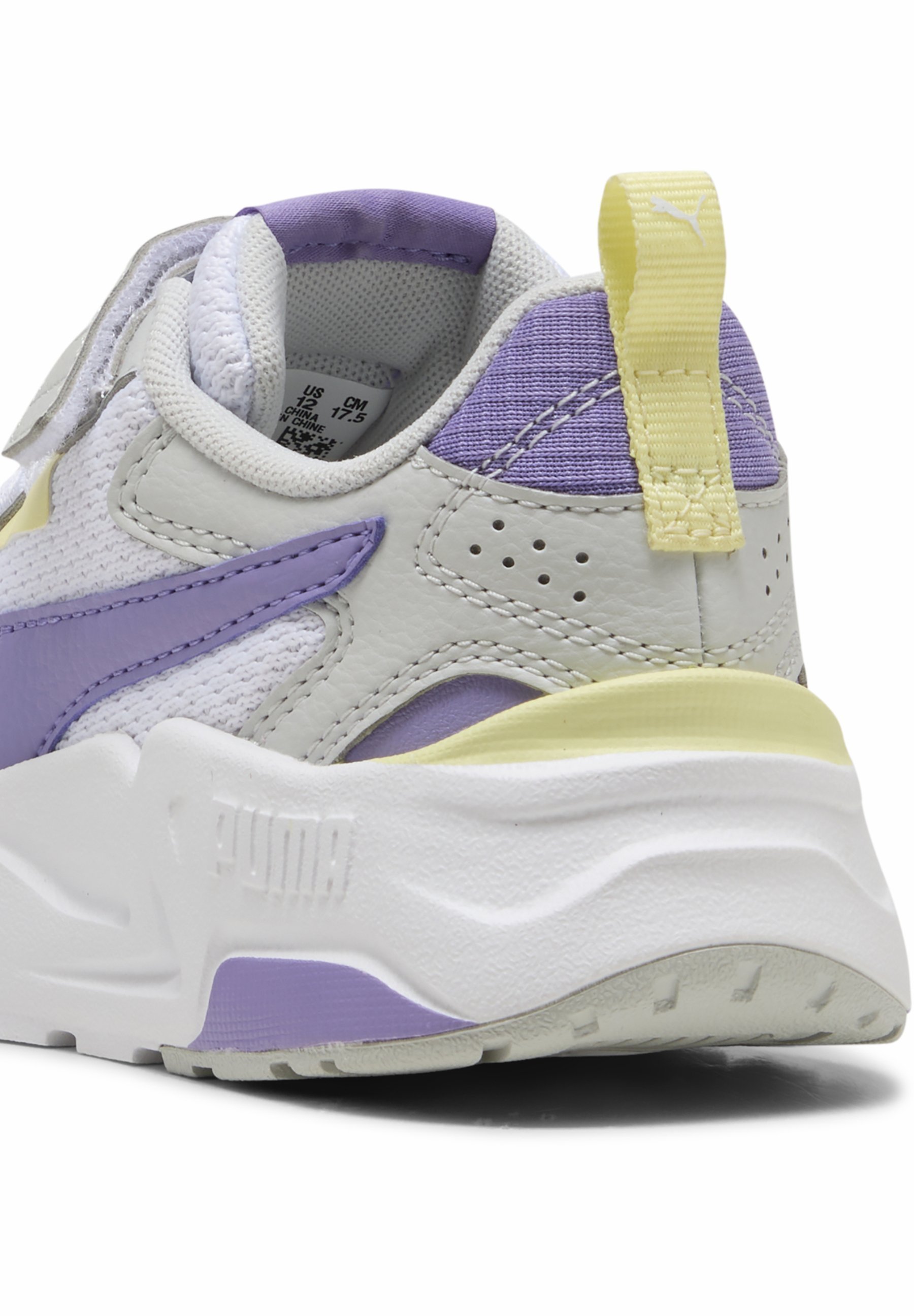 Puma TRINITY LITE - Sneakers - wit/lavendel alert/gletsjergrijs