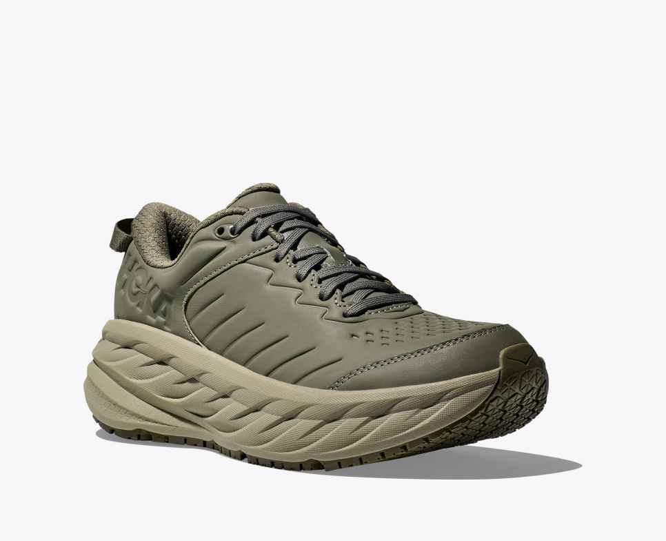 HOKA Bondi SR Olive Haze / Barley