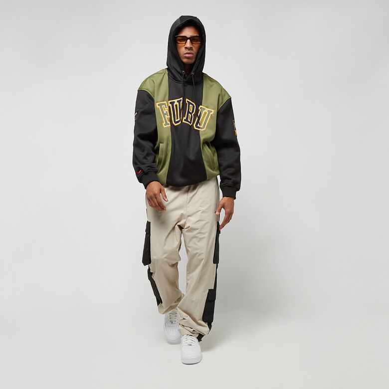 College Block Mesh Hoodie