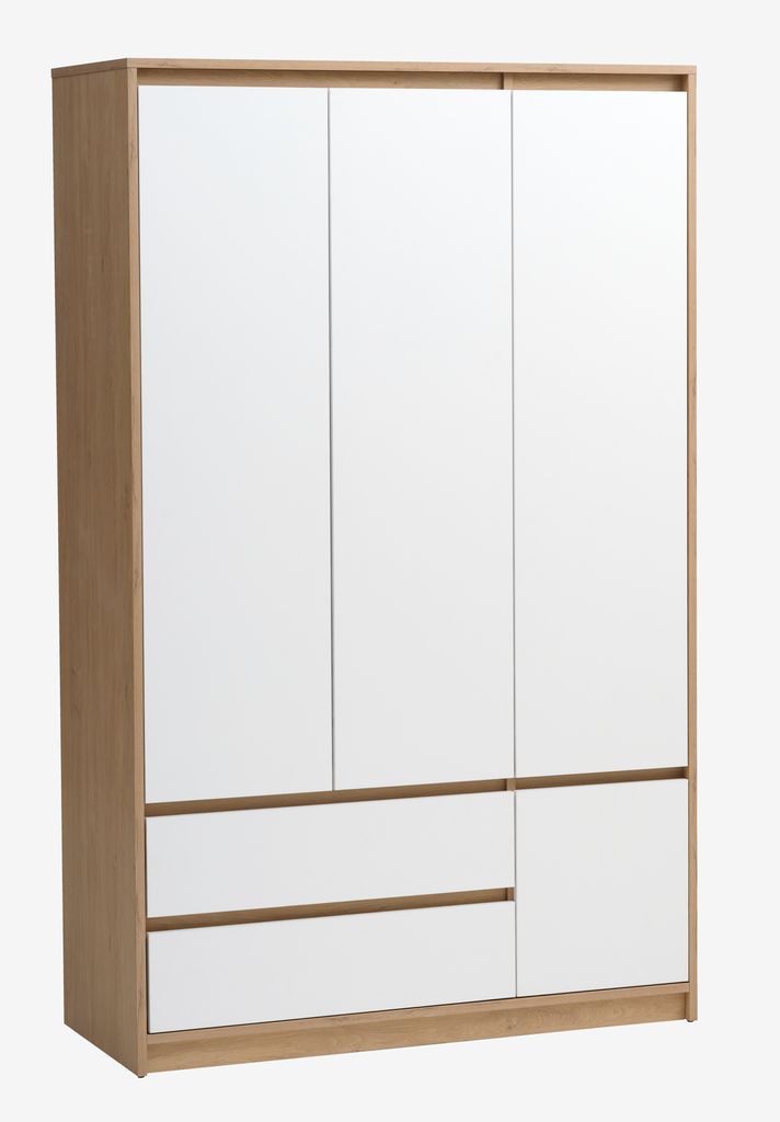 BILLUND BILLUND ormar 119x193 u bijelo/hrast
