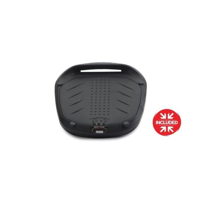 Top case 29L Shad SH29 - Noir et gris - Moto - Système de fermeture pression et Serrure