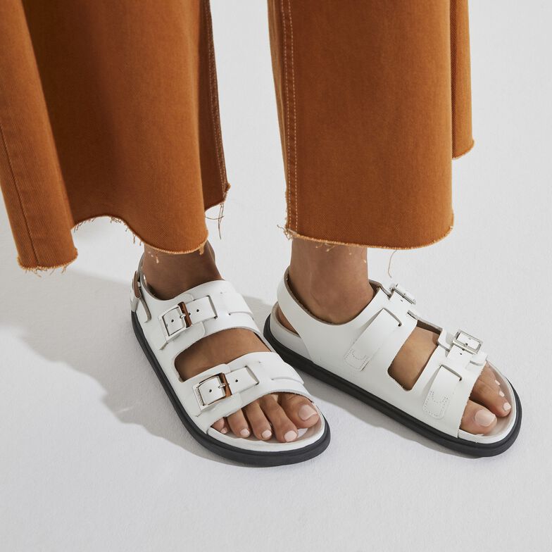 Cannes Pelle naturale - White White