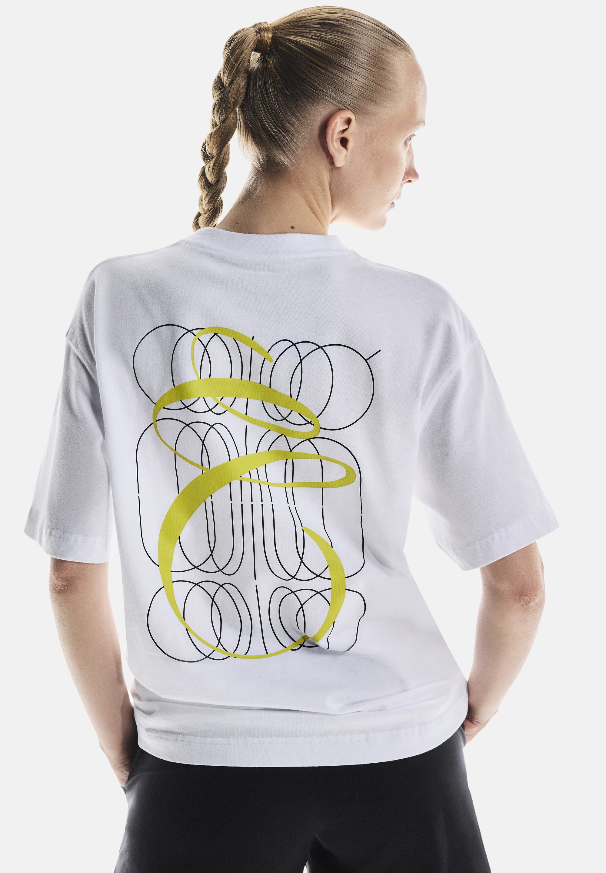 Auf CLUB GRAPHIC - Bedrucktes T-Shirt - Weißgrün