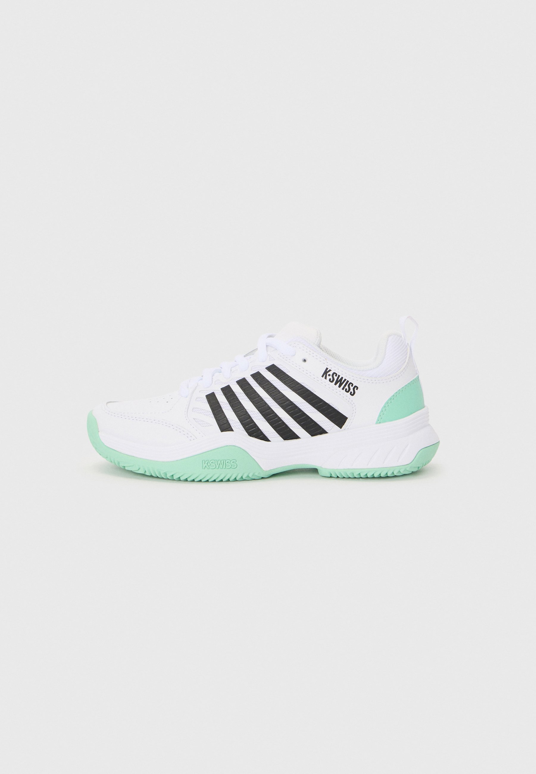 K-SWISS COURT EXPRESS 2 - Scarpe da tennis per campi in terra battuta - bianco neon/menta