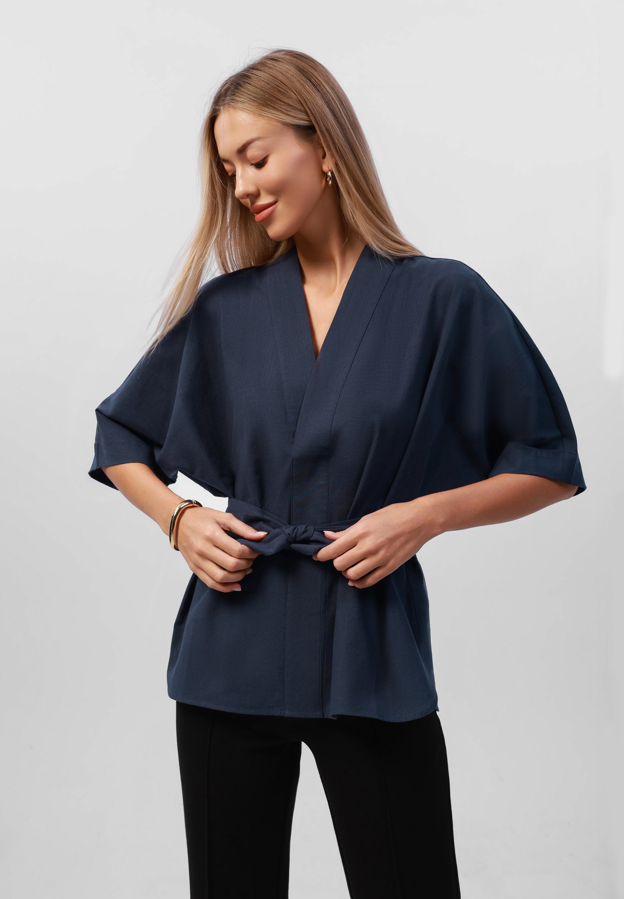 Anna Field blouse - marineblauw