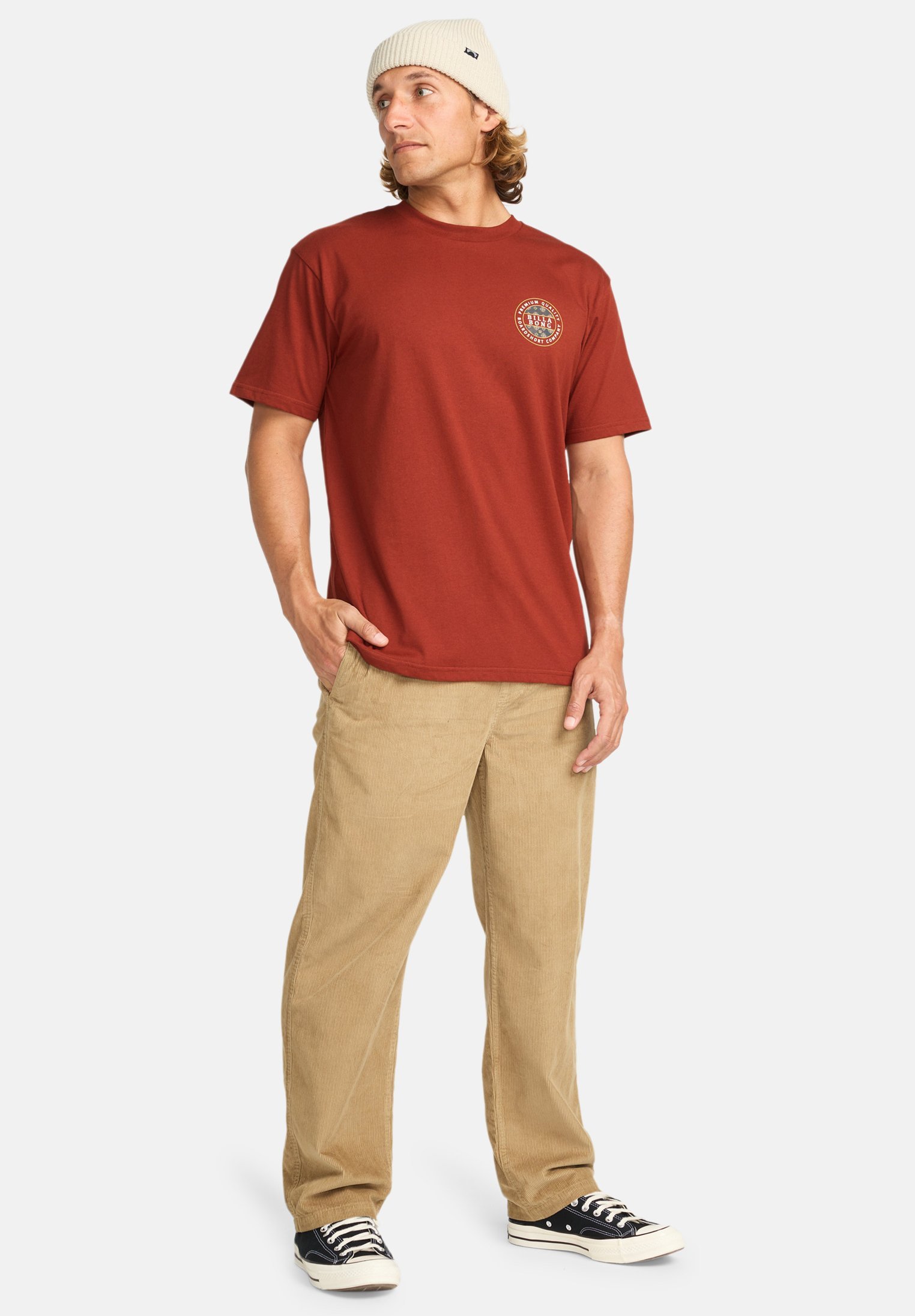 Billabong ROTOR FILL - Bedrukt T-shirt - baksteen