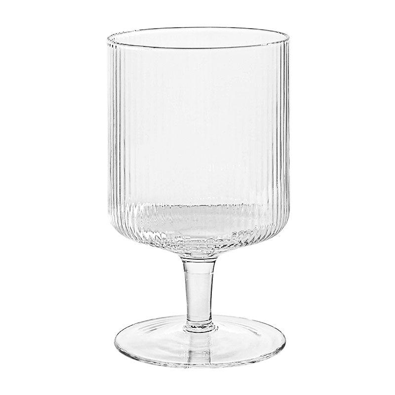 Spedizione gratuita Set di 4 bicchieri da vino, calici, bicchieri da cocktail e bicchieri da succo con effetto ondulato