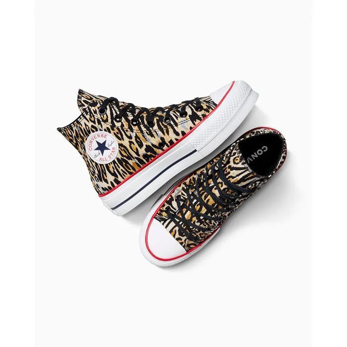 Zapatillas Converse Chuck Taylor All Star Lift Platform Leopard, Marrón, Unisex