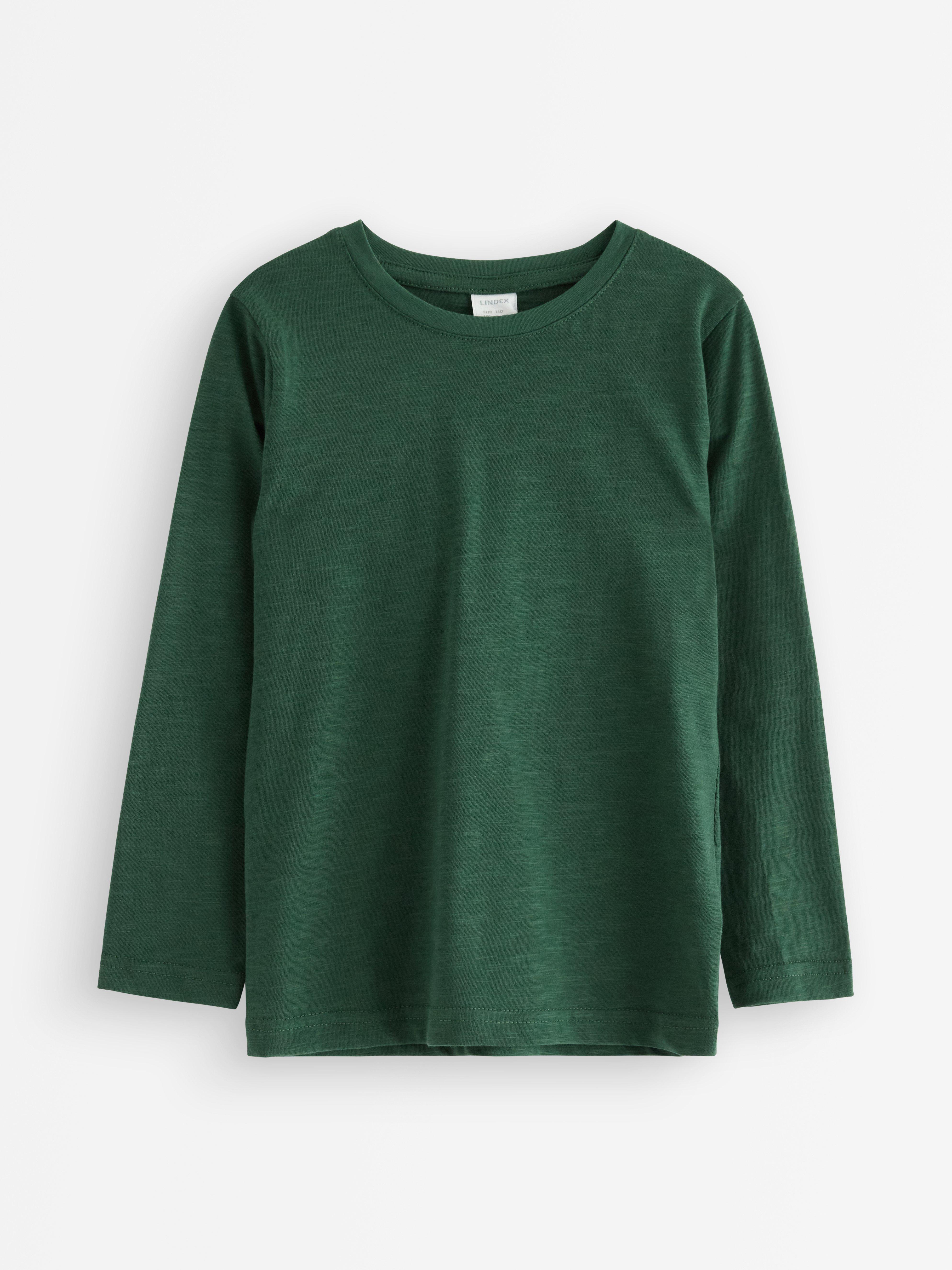 Långärmad top Dark Dusty Green