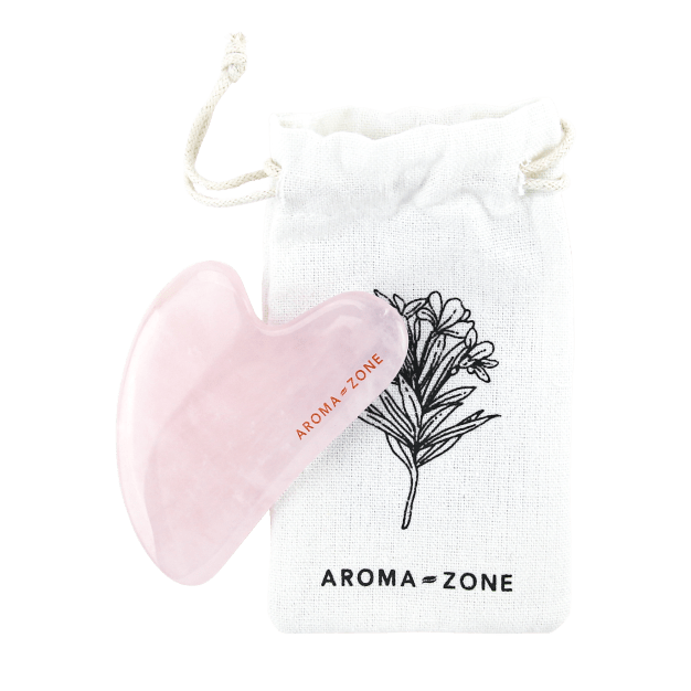Gua Sha visage quartz rose