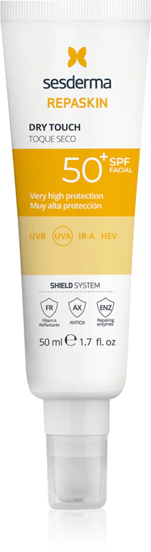 Creme facial diurno Sesderma Repaskin Dry Touch FPS 50+