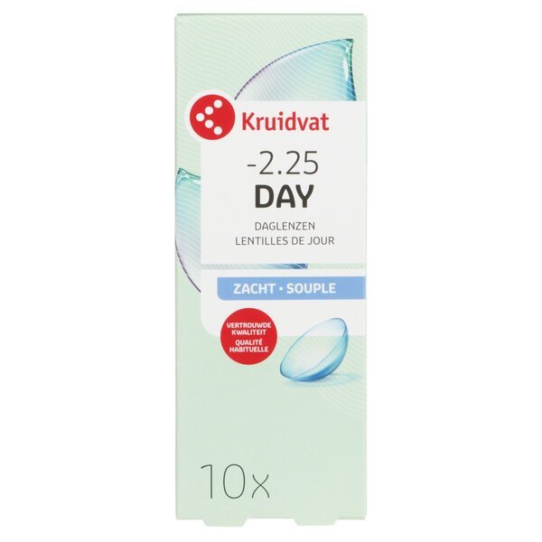 Kruidvat Opticare -2.25 mīkstās dienas lēcas<br>Medicīnas ierīce - 10 gab.