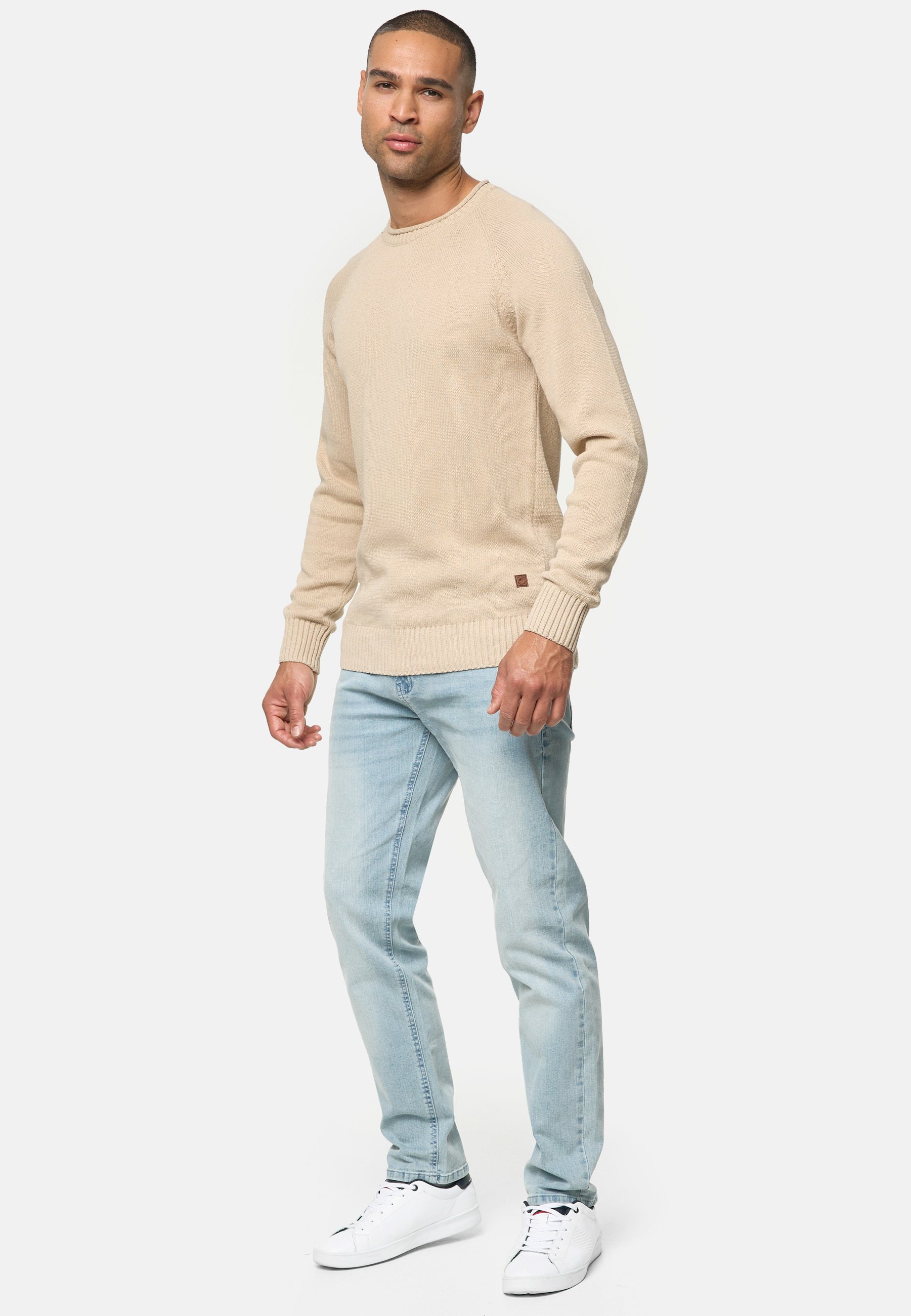 INDICODE JEANS SANTINO - Džínsy slim fit - light cloud